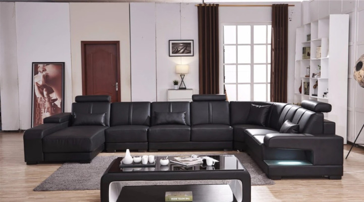 XXL BIG Living landscape U-shape Corner sofa Sofa Couch Upholstery Decoration Suite