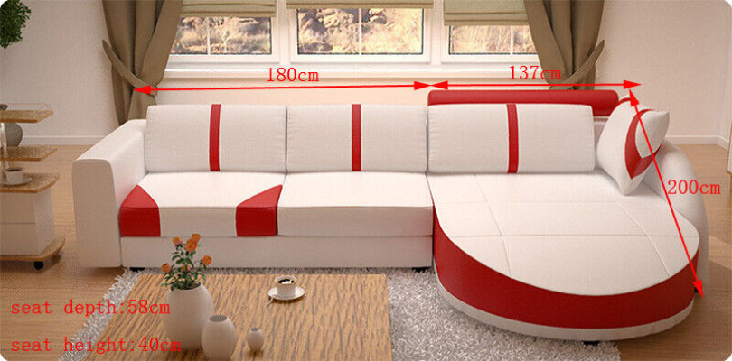 Corner sofa Corner suite L-shape Sofa Corner sofa Decorative Suite Upholstery Couch