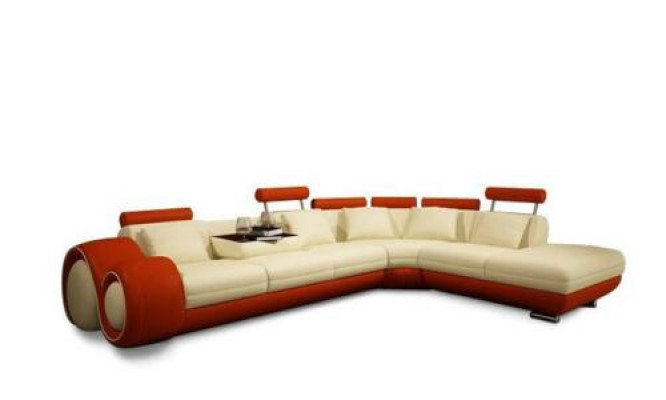 Corner sofa Sofa Couch Upholstery Living landscape Leather Sofas Suite L-shape