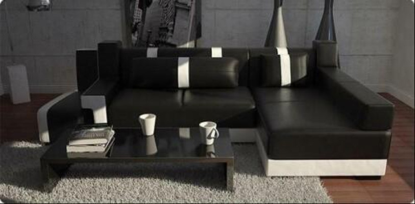 Corner sofa Sofa Couch Decoration Upholstery Living landscape Leather Corner Sofas Suite