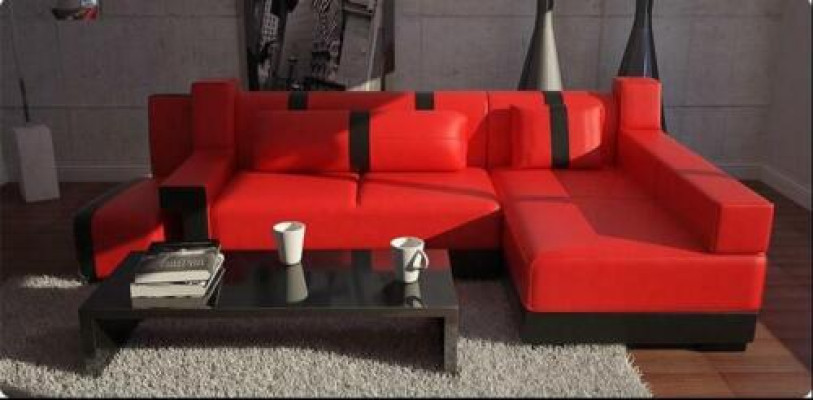 Corner sofa Sofa Couch Decoration Upholstery Living landscape Leather Corner Sofas Suite
