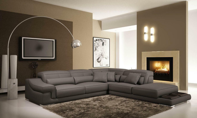 Corner sofa L-shape Design Sofa Corner sofa Couch Leather Upholstery Textile Sofas