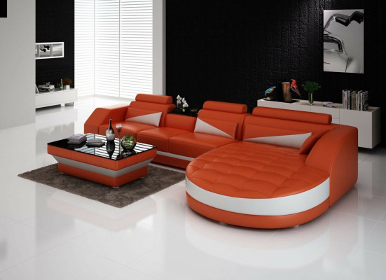 Corner sofa L-shape Living landscape Designer Sofa Couch Upholstery Seat Suite