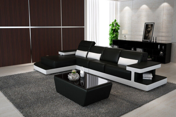 Leather Modern Couch Living landscape decoration leather sofa sofa set sofa L-shape