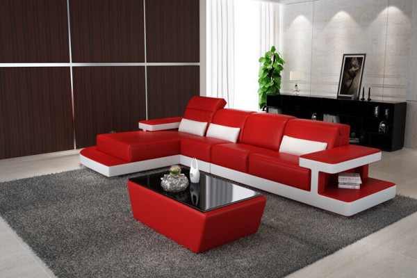 Leather Modern Couch Living landscape decoration leather sofa sofa set sofa L-shape
