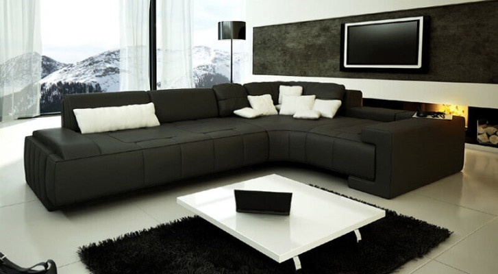 Leather Modern Couch Living landscape Leather sofa Decorative sofa set Sofa L-shape