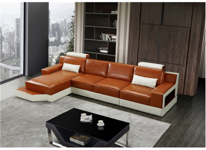 Suite L-shape Couches Sofa Living landscape Exclusive Living room