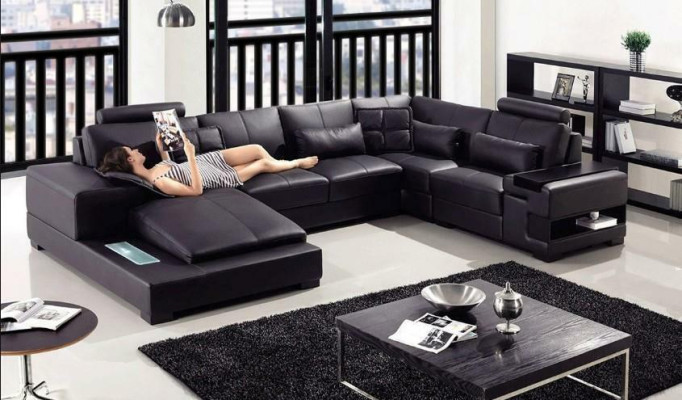 Sofa Living landscape U-shape Corner sofa Couch Suite Upholstery Corner sofa new
