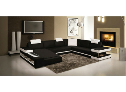 U-shape Sofa Couch Upholstery Suite Living landscape Design Luxury Corner sofa