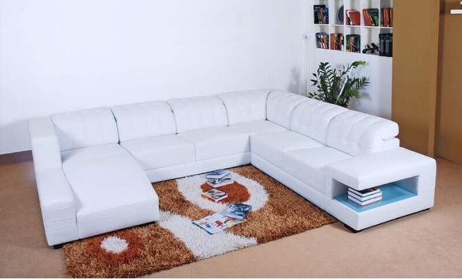 Designer Sofa Couch Corner sofa with Stool Suite Living landscape Upholstery