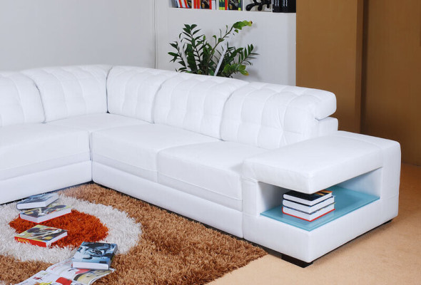 Designer Sofa Couch Corner sofa with Stool Suite Living landscape Upholstery