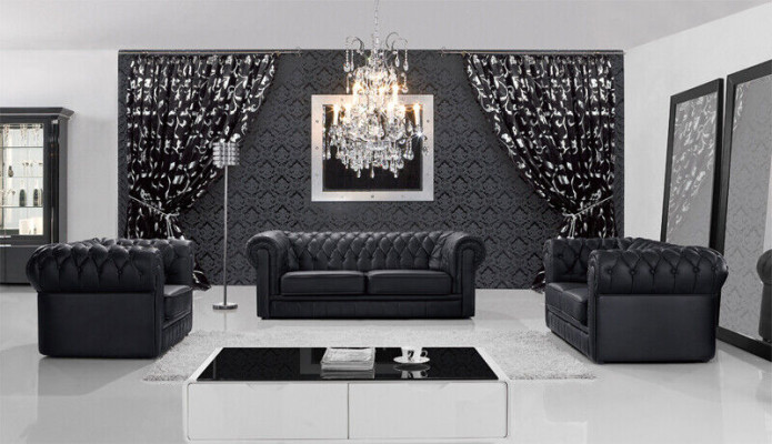 Sofa set Chesterfield Furniture Sofa Seater Set Sofa Upholstery Couch Leather