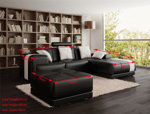 Corner sofa Corner suite L-shape Sofa Corner sofa Suite Decorative Upholstery Couch