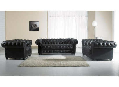 Chesterfield Couches Sofas Leather 3+2 Seater Sofa set Sets Set