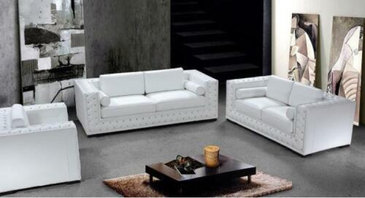 Sofa set 3+1+1 Seater Set Design Sofas Upholstery Couches Leather Chesterfield
