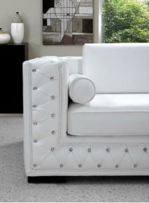 Sofa set 3+1+1 Seater Set Design Sofas Upholstery Couches Leather Chesterfield