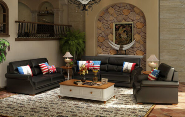 Sofa set 3+1+1 Upholstery Designer Sofas Suite Couch Sofa Sets