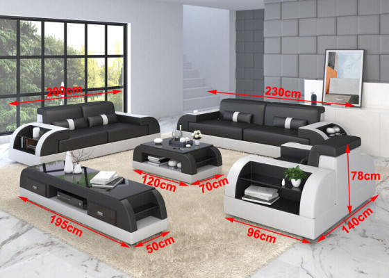 Sofa set 311 Seater Design Couch Upholstery Sofas Modern Suite Group