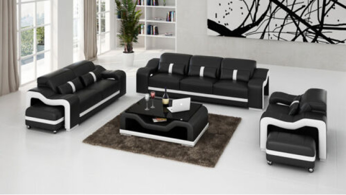 Sofa set 311 Seater Set Design Sofas Upholstery Couches Relax Leather