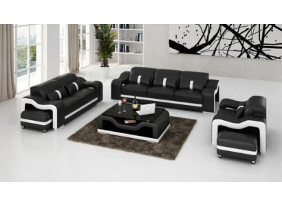 Sofa set 311 Seater Set Design Sofas Upholstery Couches Relax Leather