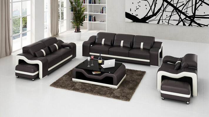 Sofa set 311 Seater Set Design Sofas Upholstery Couches Relax Leather