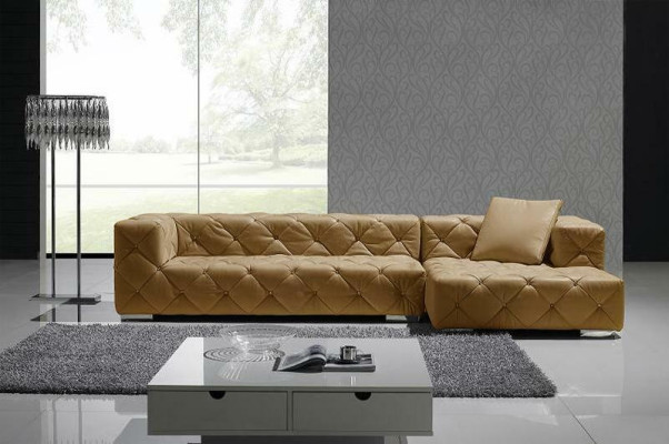 Chesterfield Leather Modern Couch Living landscape Leather sofa Corner sofa Sofa