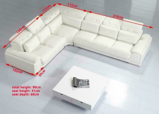 Corner sofa Living landscape Sofa Couch Suite Upholstery Corner sofa L-shape