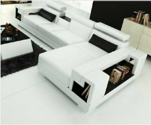 Corner sofa Leather sofa Living landscape L-shape Sofa Couch Upholstery Seat Corner