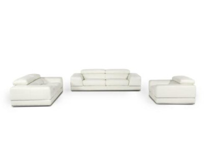 Leather sofa Couch Living landscape 3+1+1 new Suite Sofa Sofa set