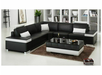 L-shape leather sofa upholstery seat couch suite corner sofa sofa couch