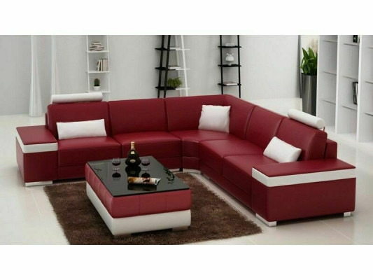 L-shape leather sofa upholstery seat couch suite corner sofa sofa couch