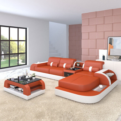 Corner sofa L-shape Living landscape Sofa Couch Upholstery Corner Suite Leather