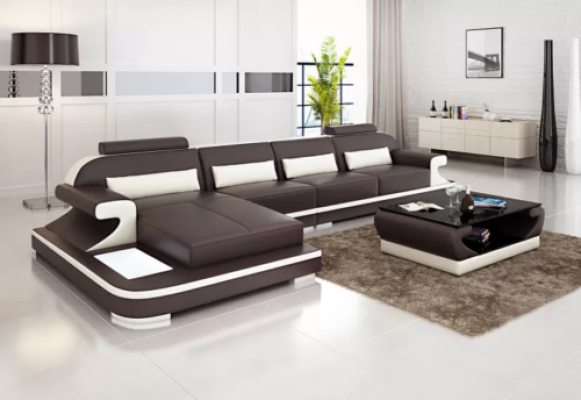 Leather sofa Corner sofa Upholstered sofa Upholstery Couch Corner suite Living landscape