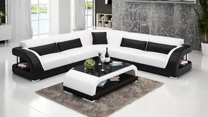 Leather Sofa Design Living room Couches Cheap Upholstery Furniture Seating Set Sofa new