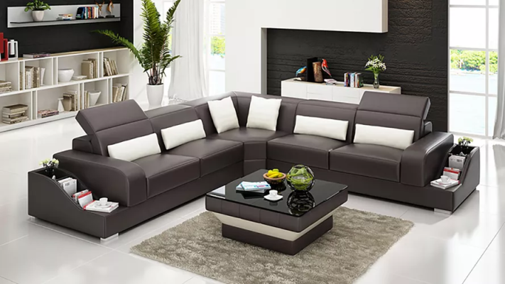 Leather sofa Corner sofa Upholstery set Sofa Couch Living landscape Upholstery Corner suite