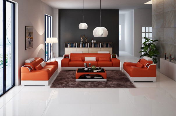 Design sofa set 2x 3 seater set sofas upholstery couches modern couch