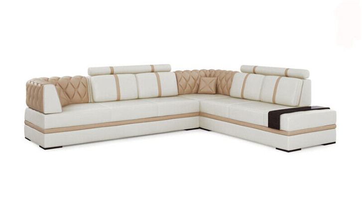 Corner sofa Sofa Couch Upholstery Living landscape Leather Decorative Corner Sofas Suite