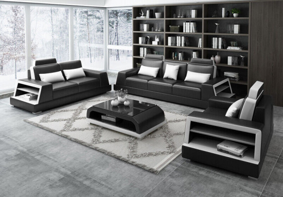 Sofa set Seater Set Design Sofas Upholstery Couches Leather Modern 3+3