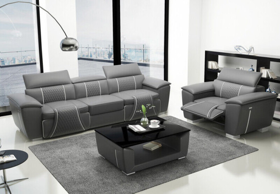 Classic 3 Seater Designer Sofa Upholstery Sofas Couches Leather Fabric Textile new