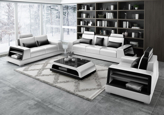 Sofa Couch Upholstery 3 Seater Leather Sofas Couches Seat Sets Three Seater