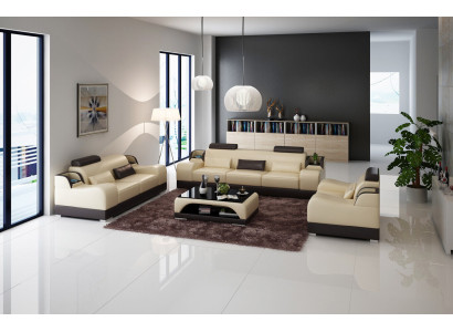 Design Couch Upholstery Sofas Leather Modern Sofa set 3 Seater Three Seater