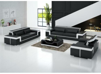 Design Upholstery Seat Couch 3 Seater Suite Sofa Sofas Couches Decoration Leather