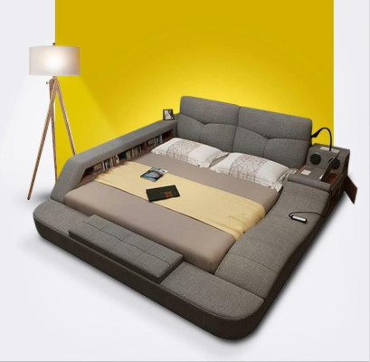 Luxury Leather Design Upholstery Beds Double Modern Bed Decoration Marriage Exclusive