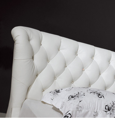 Designer Bed Chesterfield Leather Hotel Beds Double Luxury Sleep Room