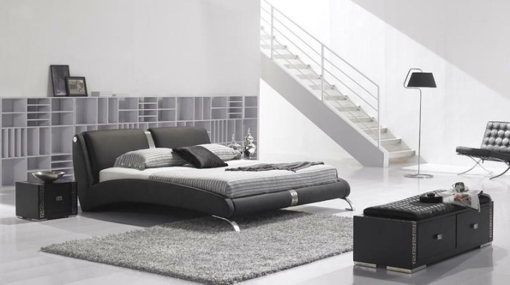Modern Bed Upholstered bed Double bed Designer Beds Set 180x200cm