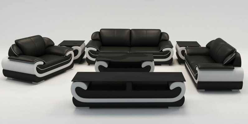 Leather Sofa Couch Living landscape 3+2 Seater Suite Design Modern Sofa xlfurniture.co.uk 