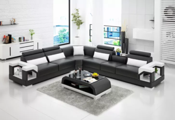 Corner sofa Couch Upholstery Corner suite Sofa Sets Corner leather sofa Living landscape
