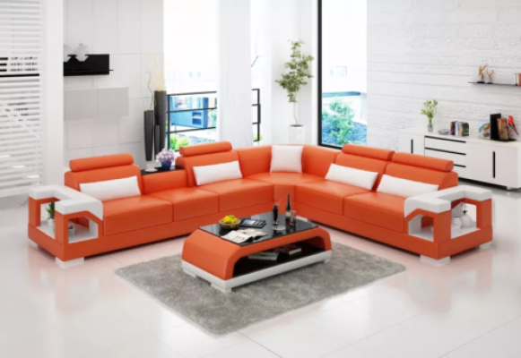 Corner sofa Couch Upholstery Corner suite Sofa Sets Corner leather sofa Living landscape