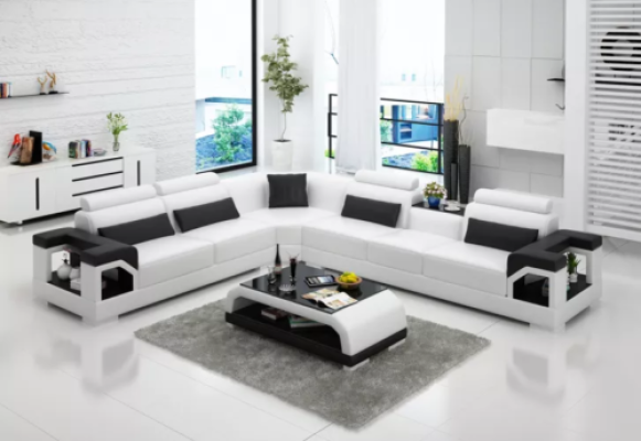 Corner sofa Couch Upholstery Corner suite Sofa Sets Corner leather sofa Living landscape