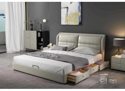 Designer Bed Bedroom Beds Textile Leather Hotel Luxury Upholstery Velvet fabric